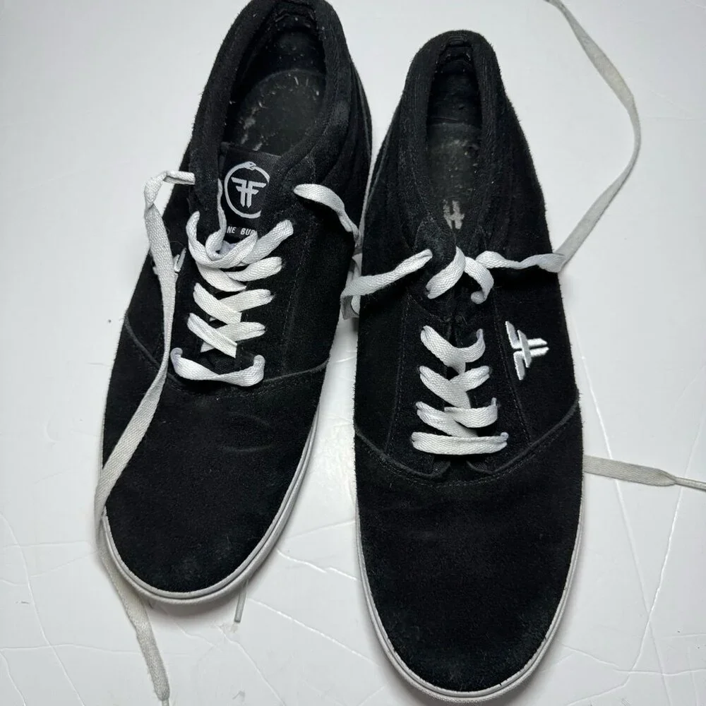 Fallen DOA Black Suede Skate Shoes Men 12 / 46 EU Streetwear Skateboard‎ Grunge